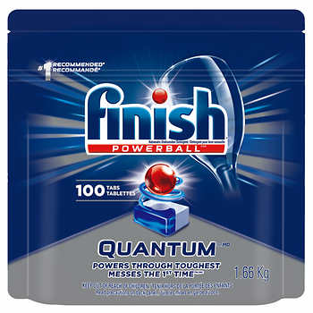 Finish - Contenant de 100 tablettes Quantum de détergent pour lave-vaisselle