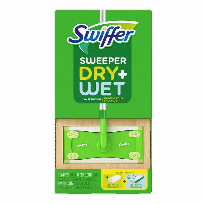 Swiffer - Trousse pour balai linges secs et linges humides